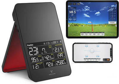 SC4 Pro Golf Simulator and Launch Monitor for Unisex, Black