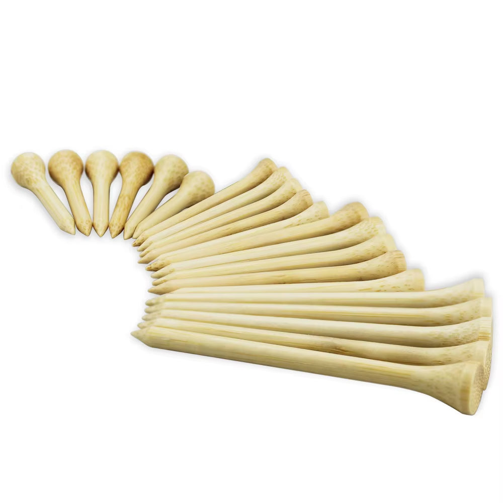 100 Count Golf Tees Bamboo Tee Golf Balls Holder 4 Sizes Available Stronger than Wood Tees Drop Ship 42Mm 54Mm 70Mm 83Mm